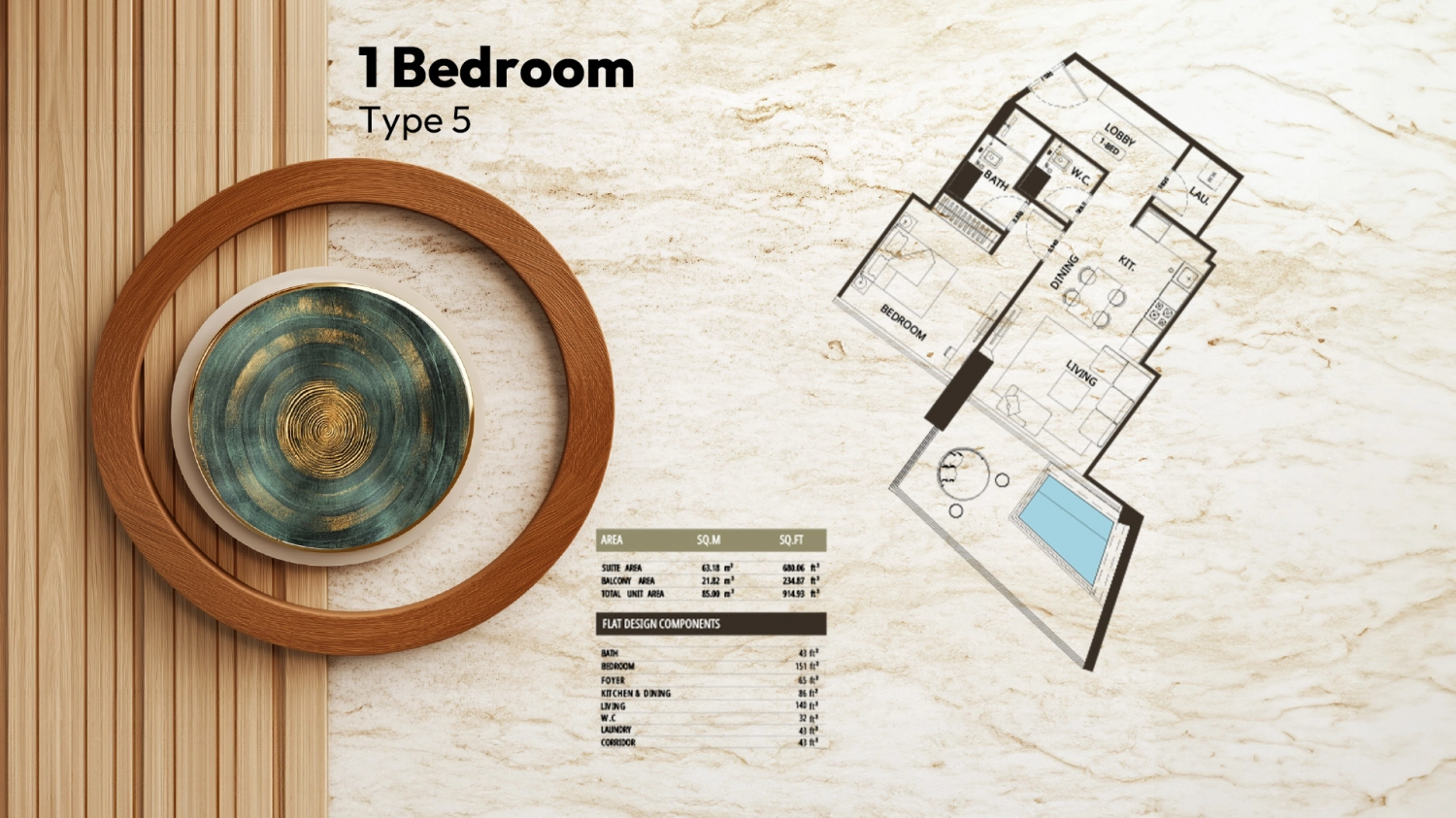 1 BR - Type A